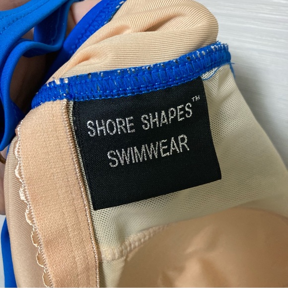 Royal blue shore shapes swimsuit 14 - Picture 5 of 8